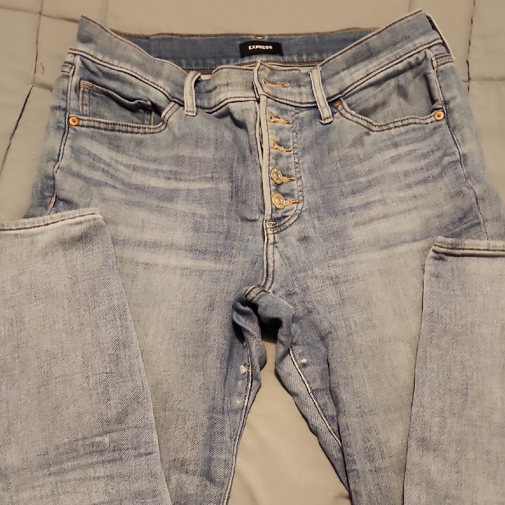 Express Denim Button-Fly Jeans